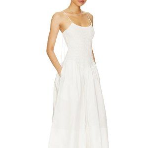 L'academie Armanda Poplin Midi Dress